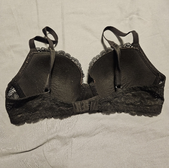 Victoria's Secret 32D 32 D lace t-shirt Bra angel's dream lined demi - Picture 2 of 6